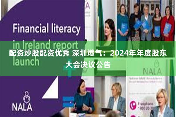 配资炒股配资优秀 深圳燃气：2024年年度股东大会决议公告