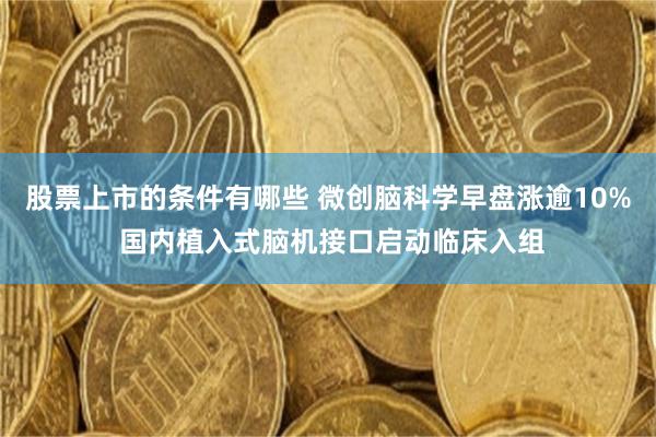 股票上市的条件有哪些 微创脑科学早盘涨逾10% 国内植入式脑机接口启动临床入组