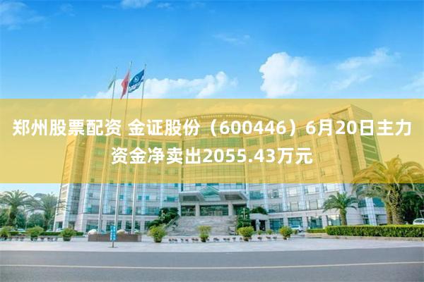 郑州股票配资 金证股份（600446）6月20日主力资金净卖出2055.43万元