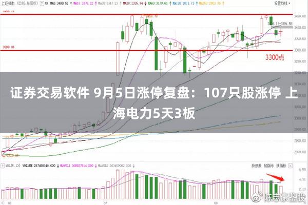 证券交易软件 9月5日涨停复盘：107只股涨停 上海电力5天3板