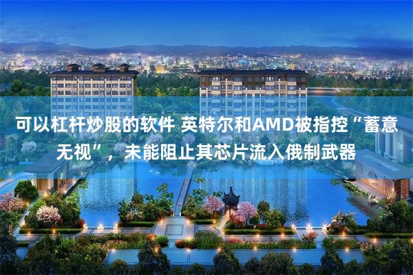 可以杠杆炒股的软件 英特尔和AMD被指控“蓄意无视”，未能阻止其芯片流入俄制武器