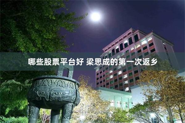 哪些股票平台好 梁思成的第一次返乡