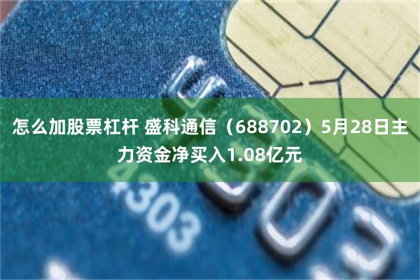 怎么加股票杠杆 盛科通信（688702）5月28日主力资金净买入1.08亿元
