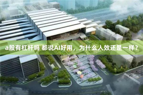 a股有杠杆吗 都说AI好用,为什么人效还是一样?