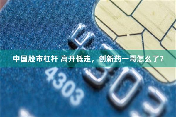 中国股市杠杆 高开低走，创新药一哥怎么了？
